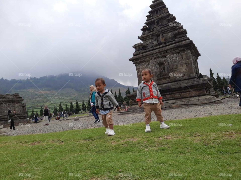 Walking in the grass at Sunday morning 