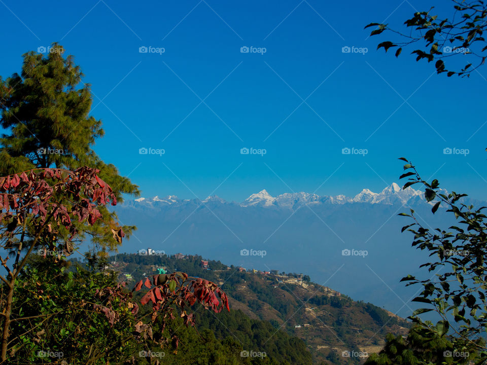 A view of the Himalayas 