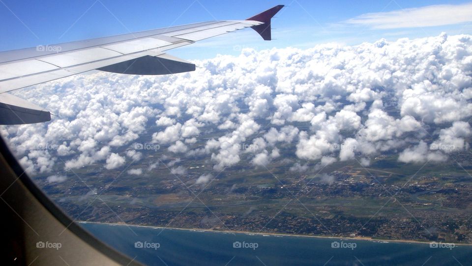 Sky view from flight