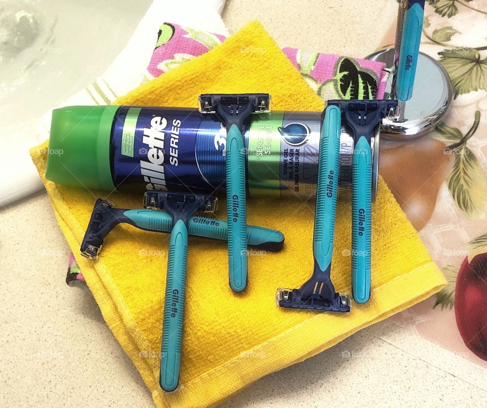 Shaving made easy with Gillette products.