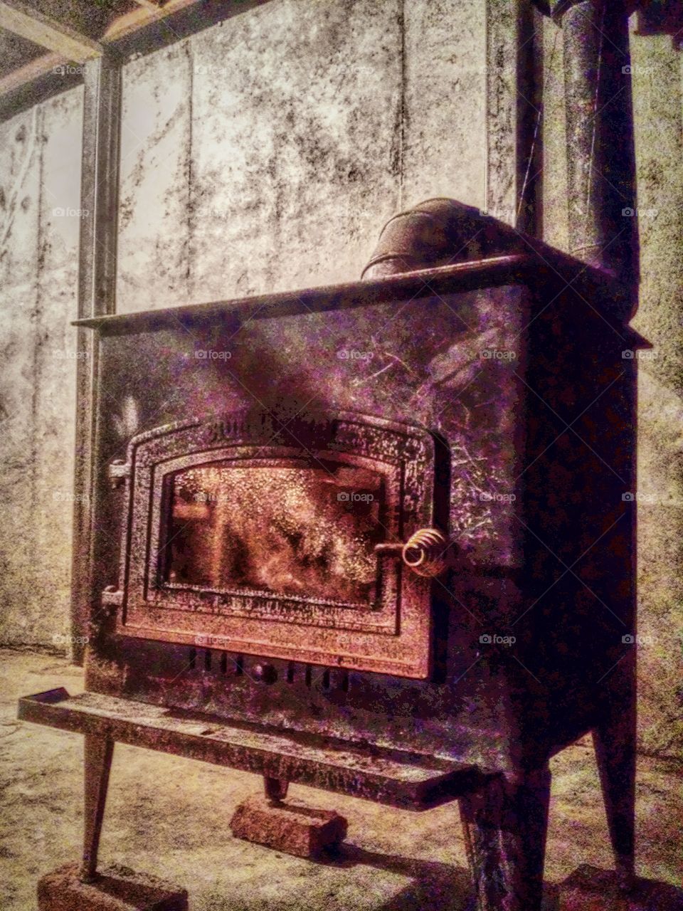 wood burning stove