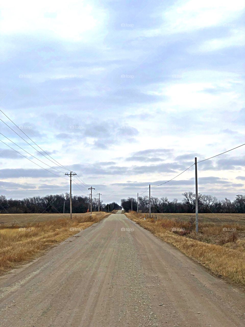 Road with lovely sky