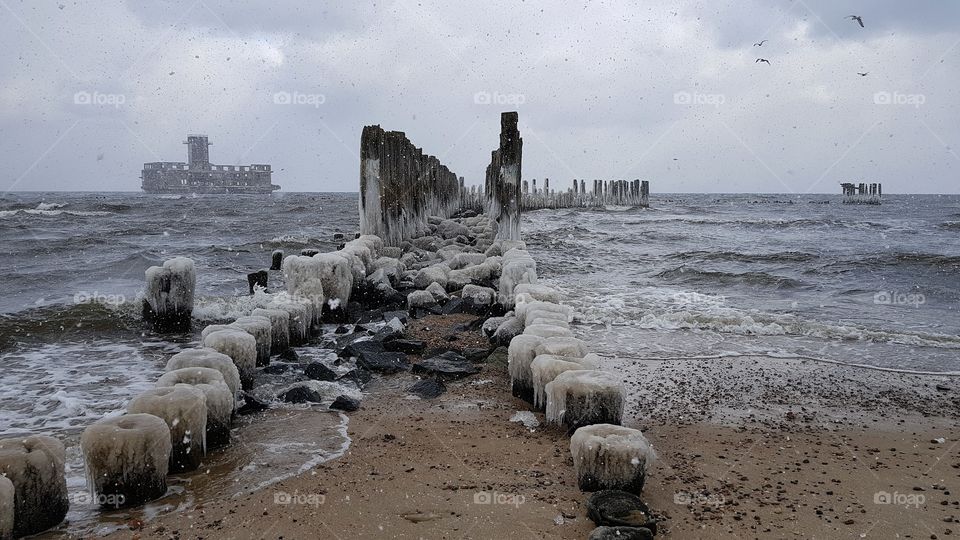 Water, No Person, Beach, Seashore, Sea