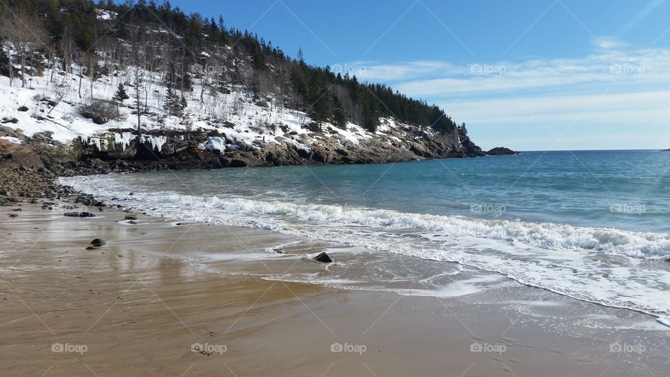 Great Head from Sand Beach in Acadia National Park