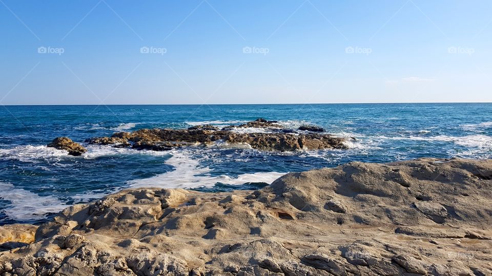 the ocean in Ancona, Italy