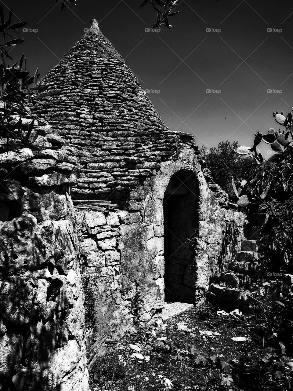 Trullo. Country stone hut