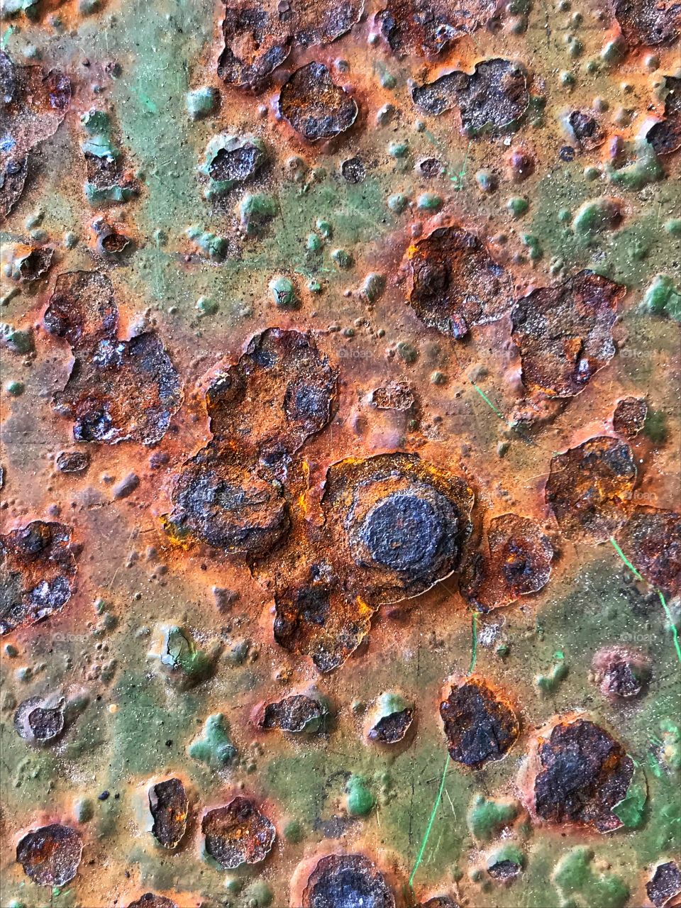 Rusty outdoor tabletop