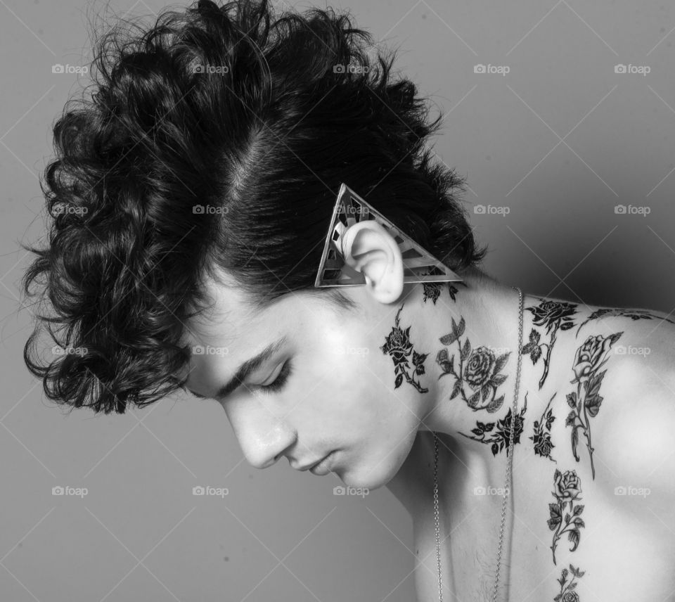 My fake tattoos. I'm a model and I have fake tattoo