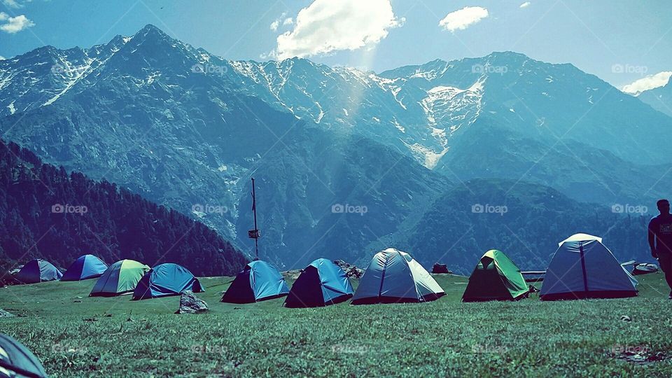 Camping near the Everest