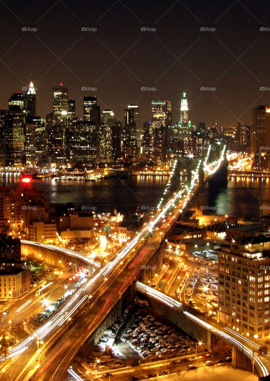 Golden City. Manhattan from Brooklyn