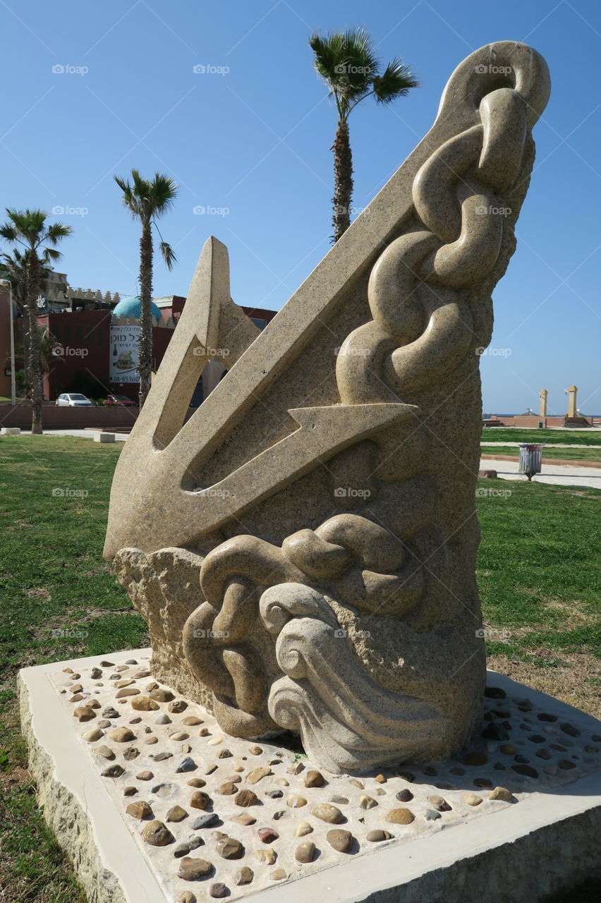 Anchor statue