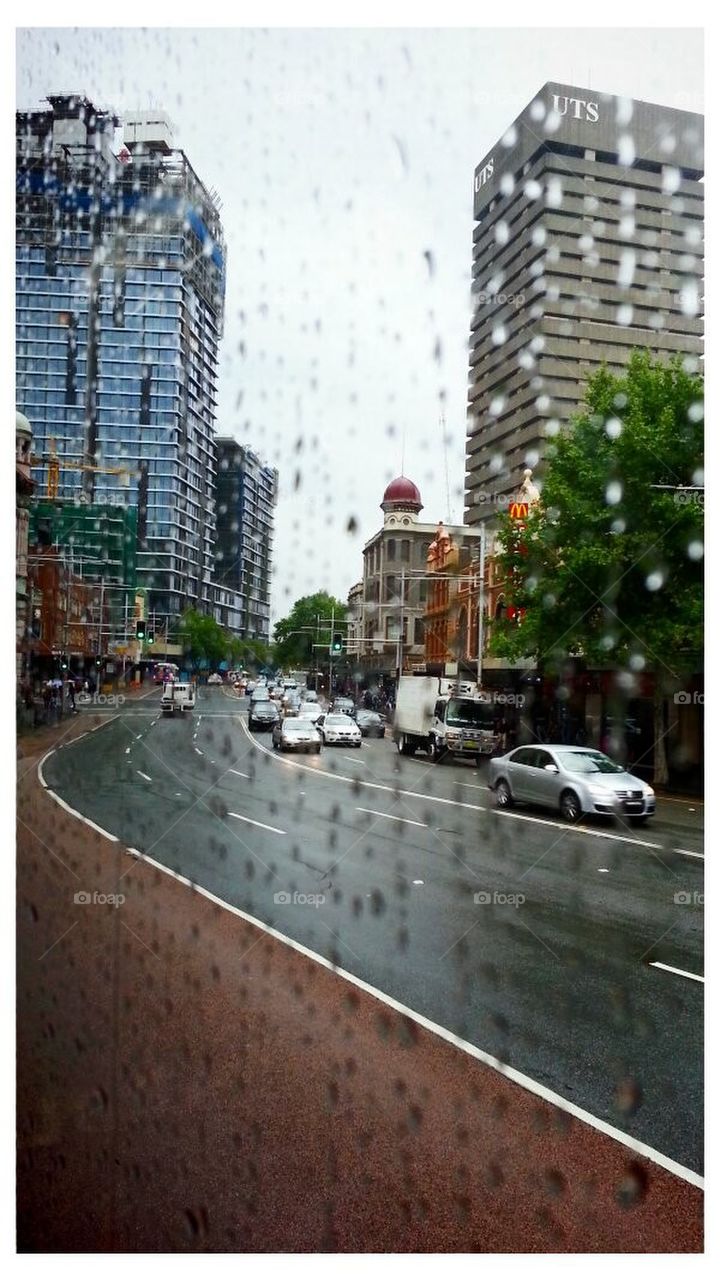 Sydney raining day