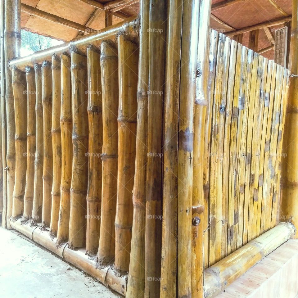 Bamboo wall