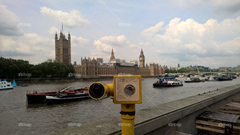 London, telescope, houses of parliment