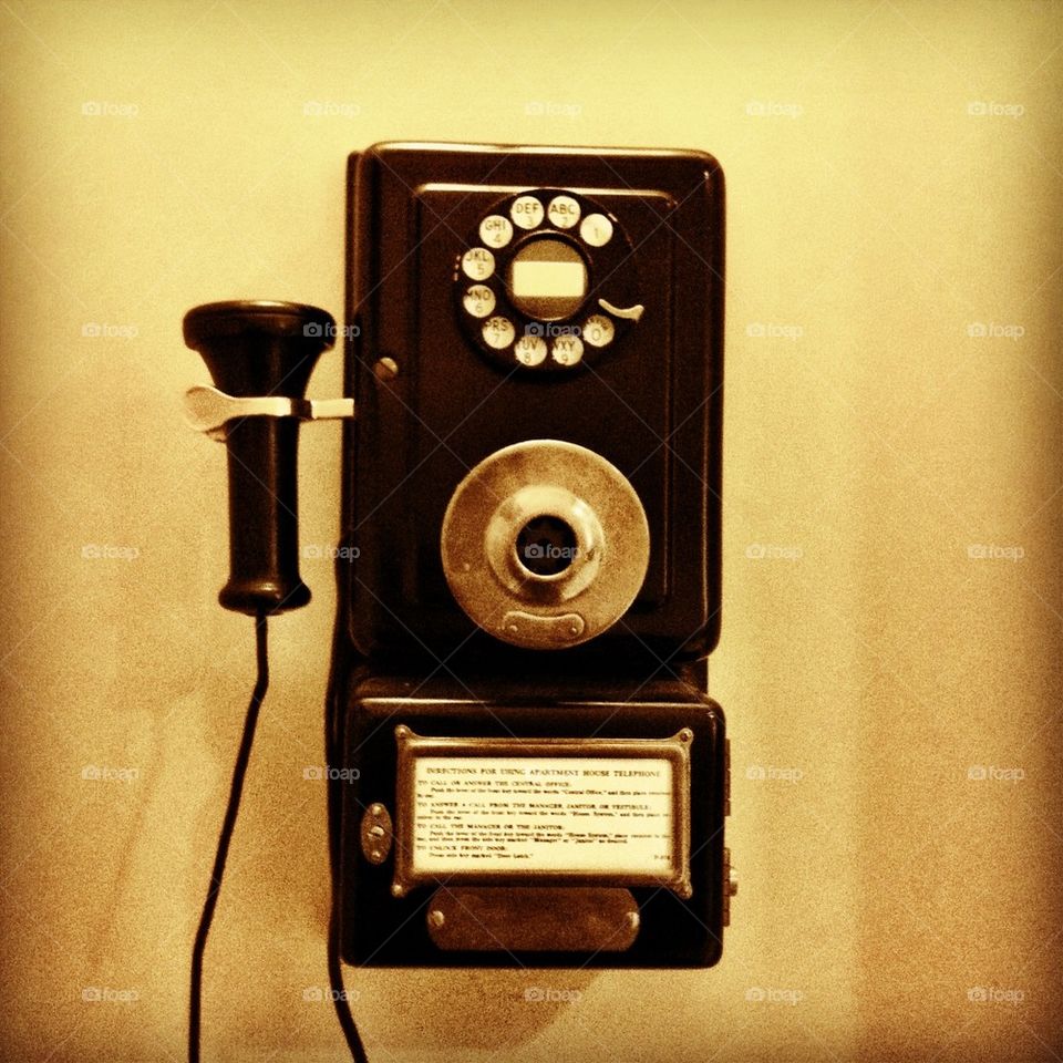 Vintage payphone