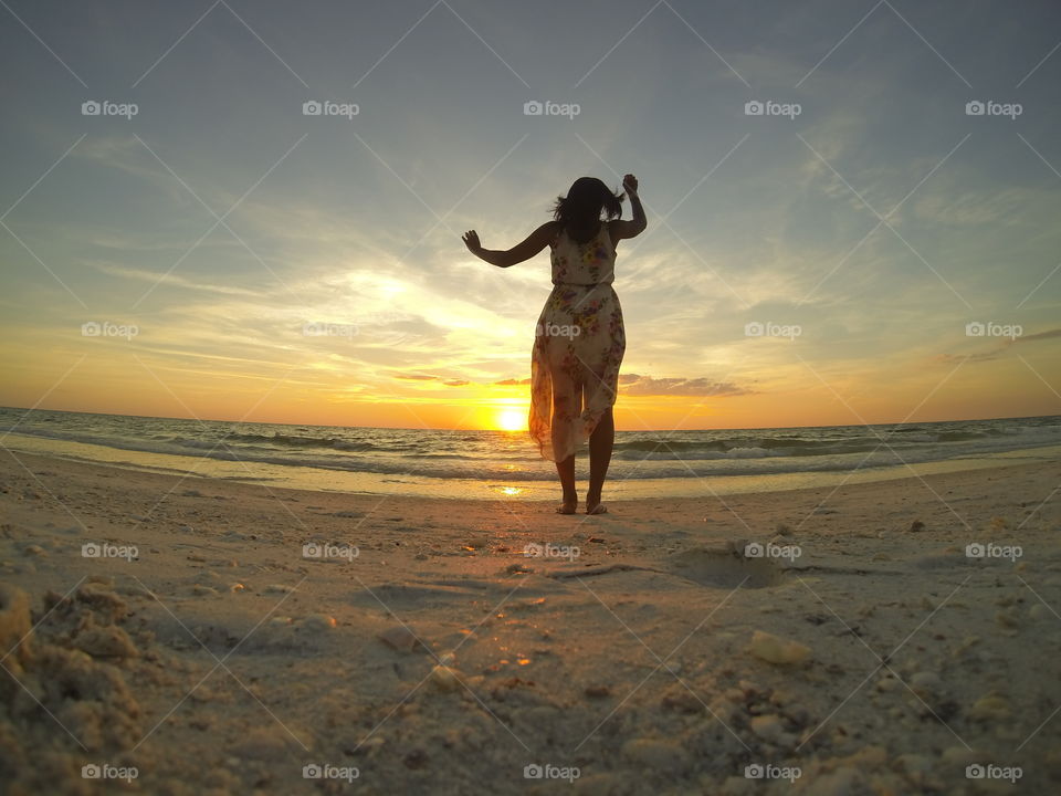 Dancing Watching The Sunset