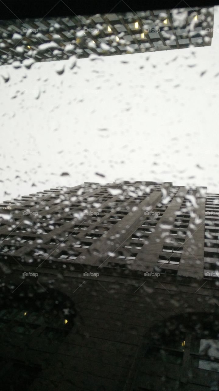 building wet inside window