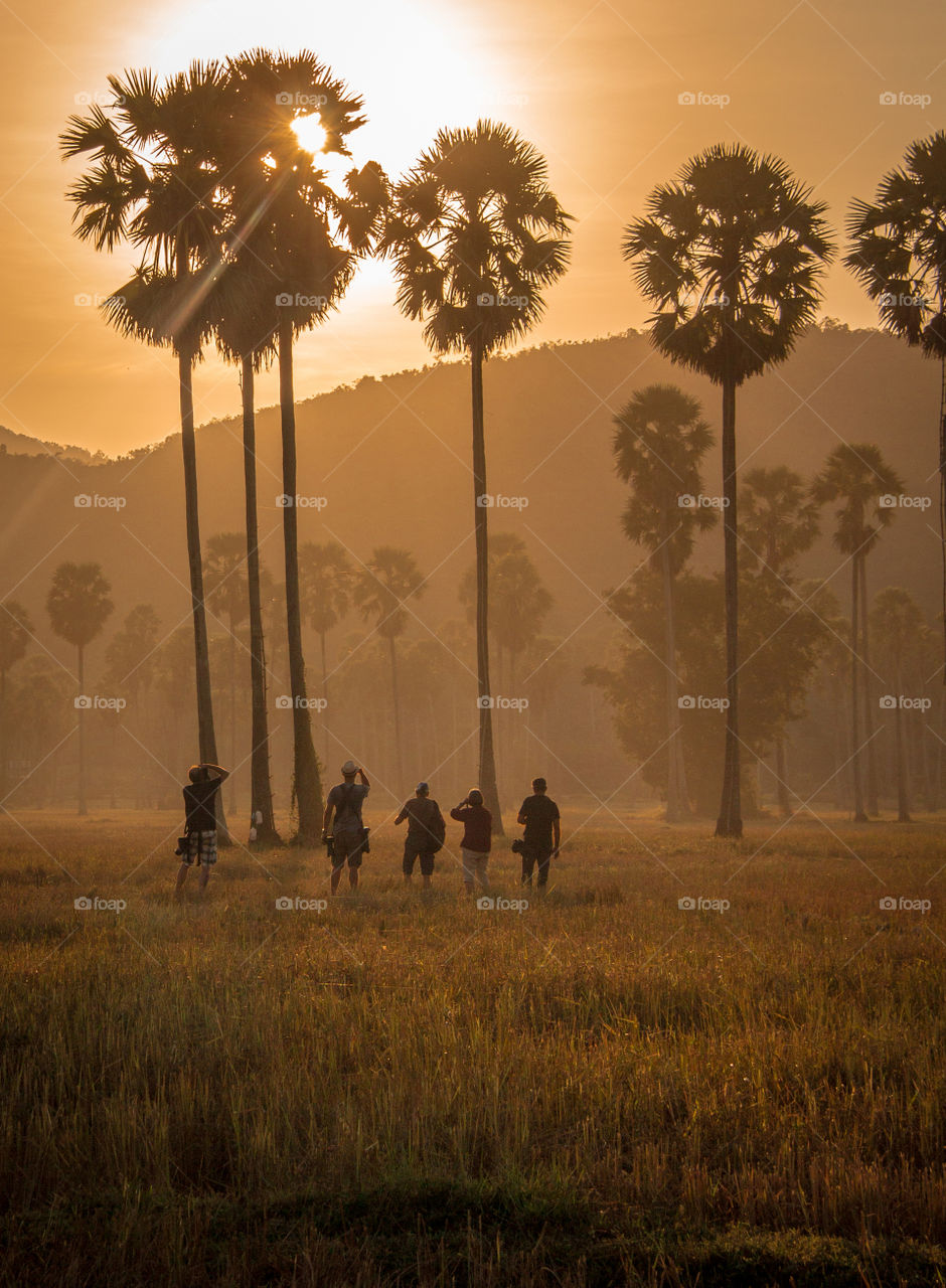 Photographers silhouettes