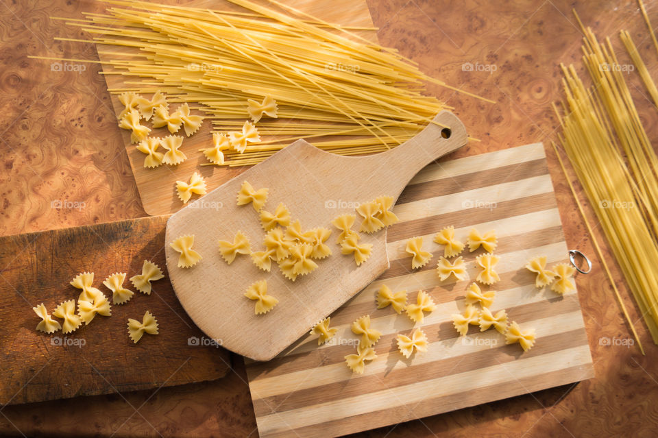 Different types of pasta
