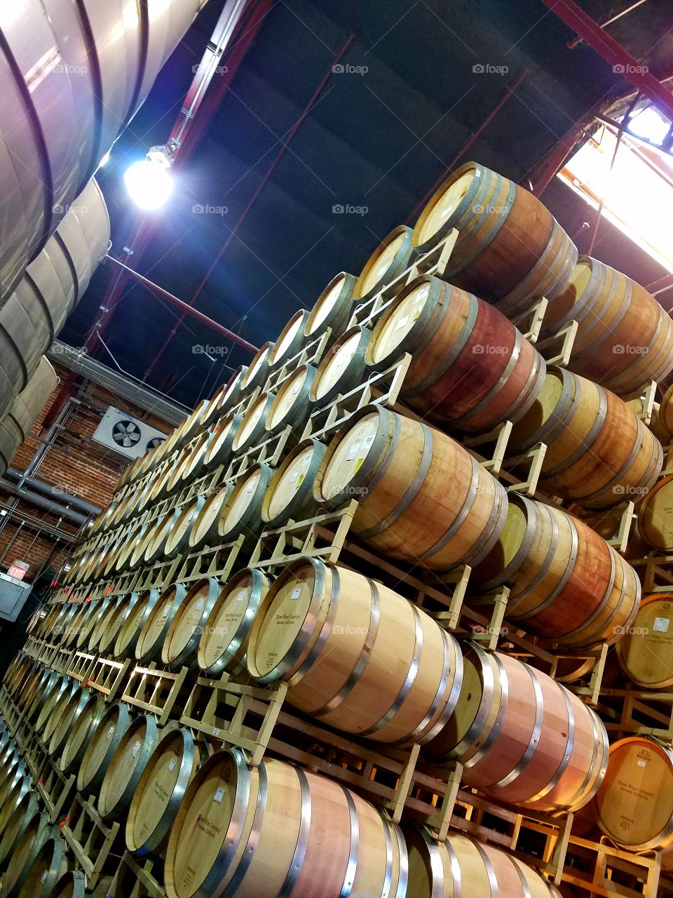 wine barrels winery