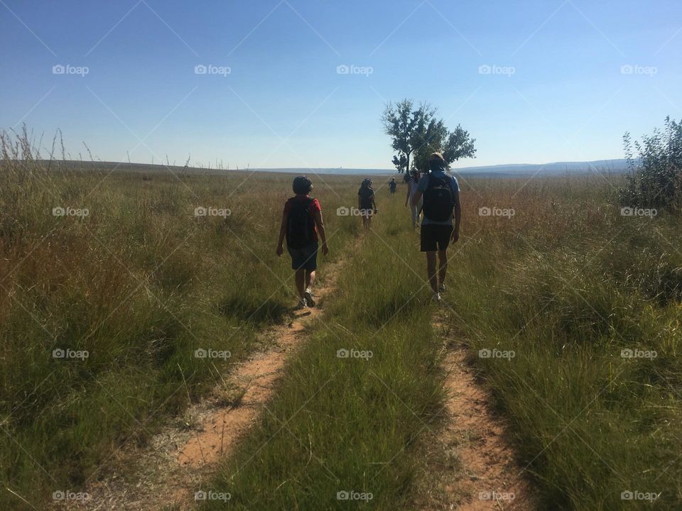 Hiking in nature 