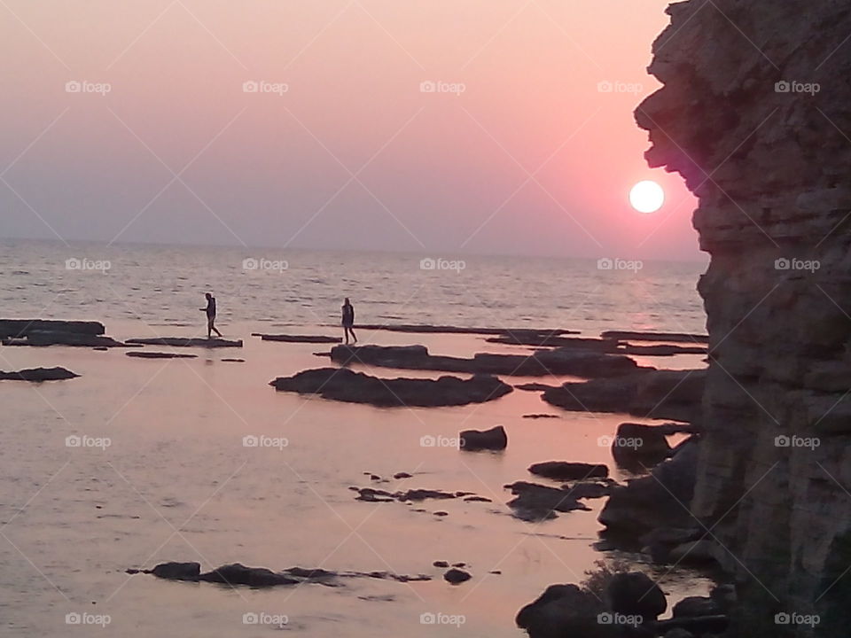 Sunset, Water, No Person, Dawn, Beach