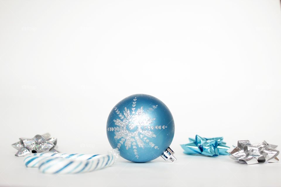 Christmas blue ball 