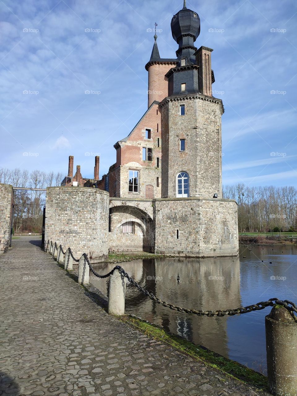 Visit of the Château fort d'Ecaussines, castle of Havré, Hainaut