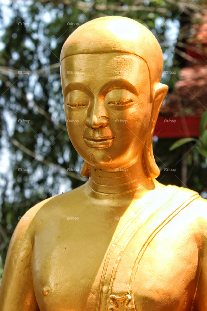 statue art gold thailand by twilite