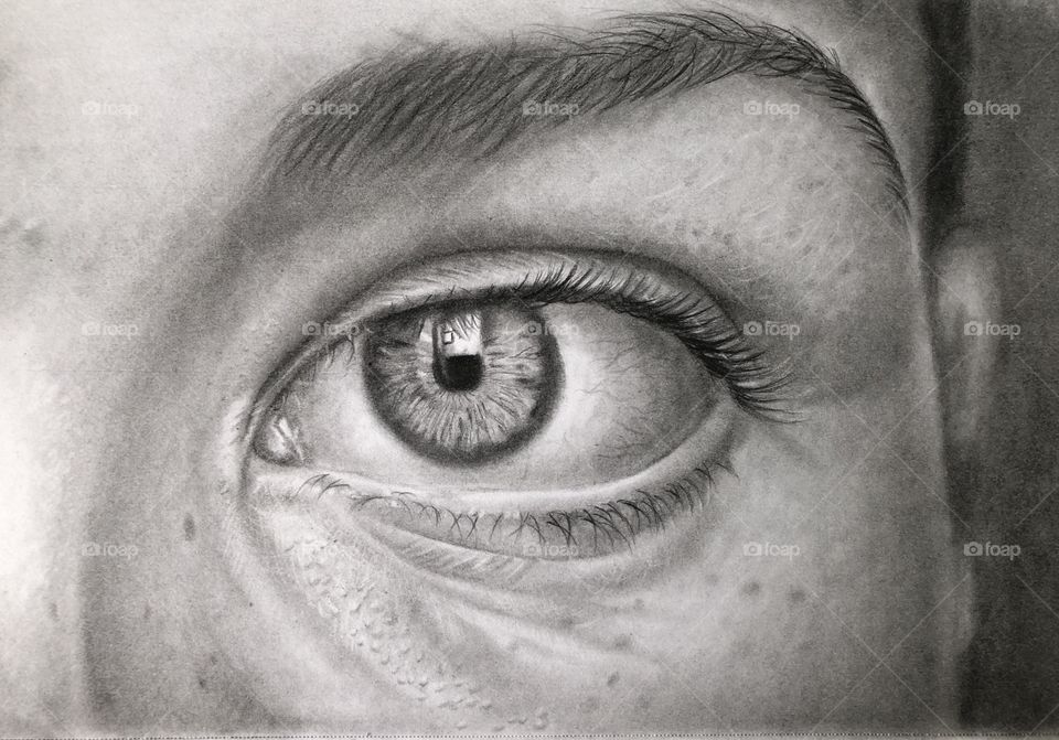 Drawing of an eye I did due to staying indoors during this corona virus epidemic.