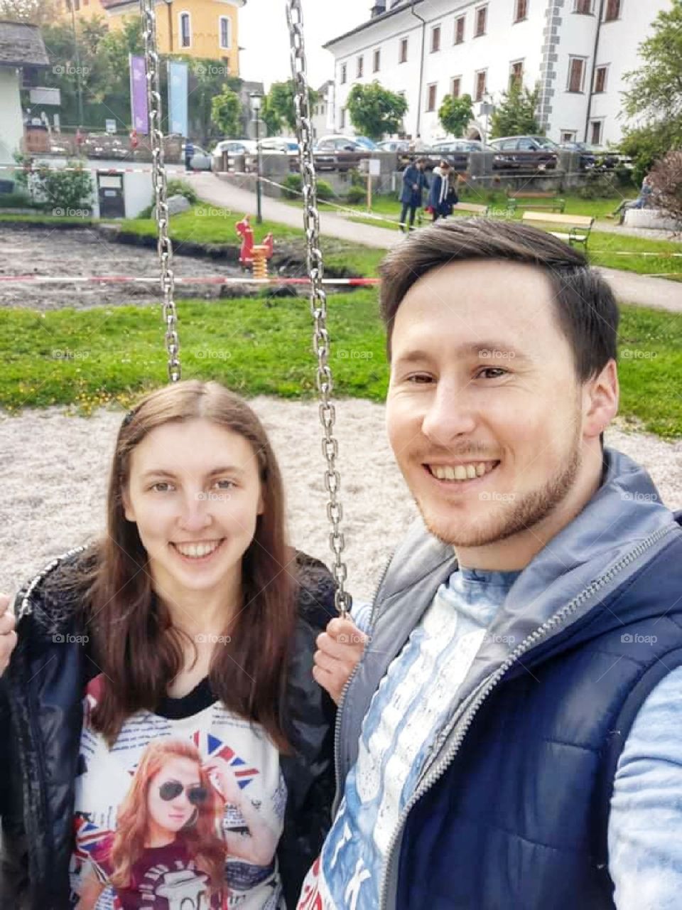 Couple enjoying the outside world