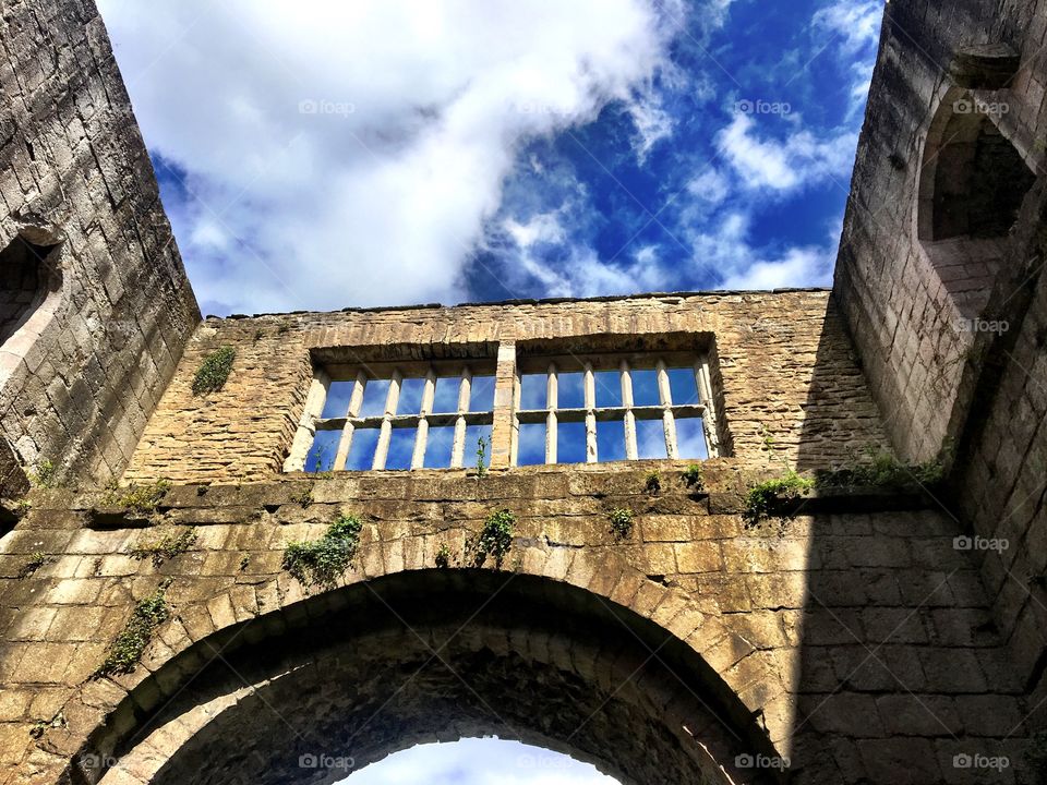 Castle gatehouse ruins