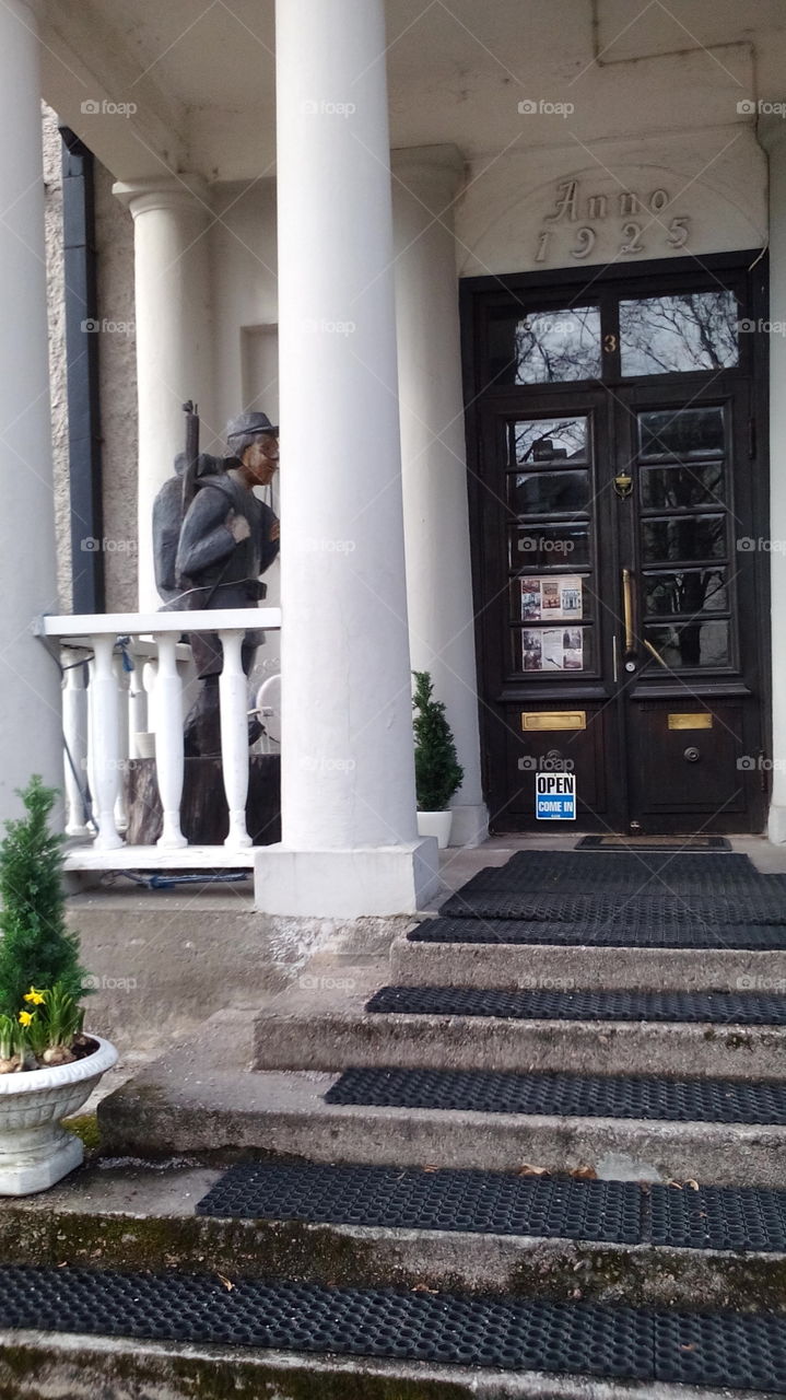 Entrance to the Museum of the Soviet-Finnish War in Imatra Finland