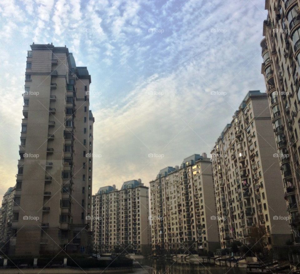 A residential area in Shanghai 