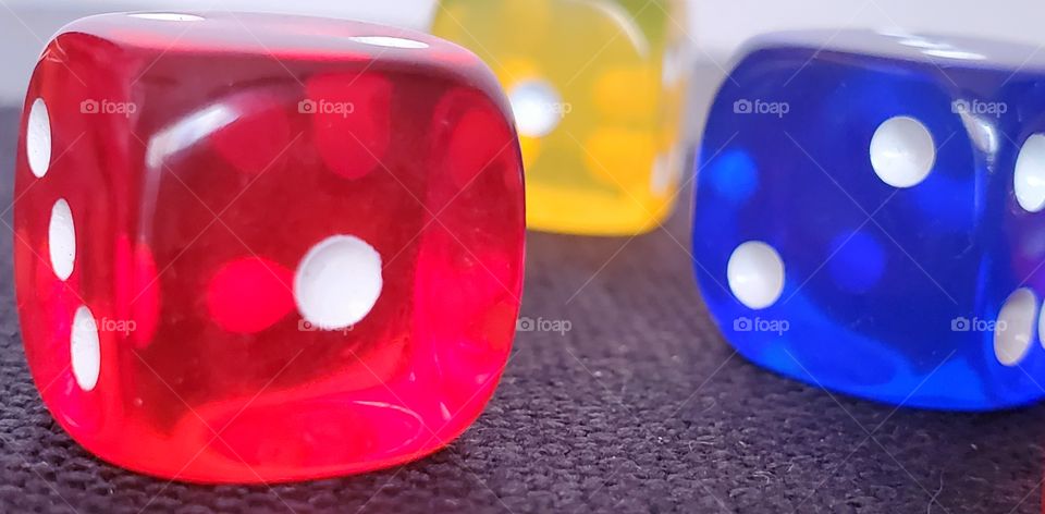 colorful dice macro