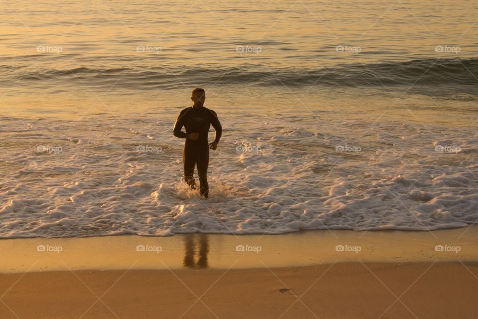 Surfer at beach