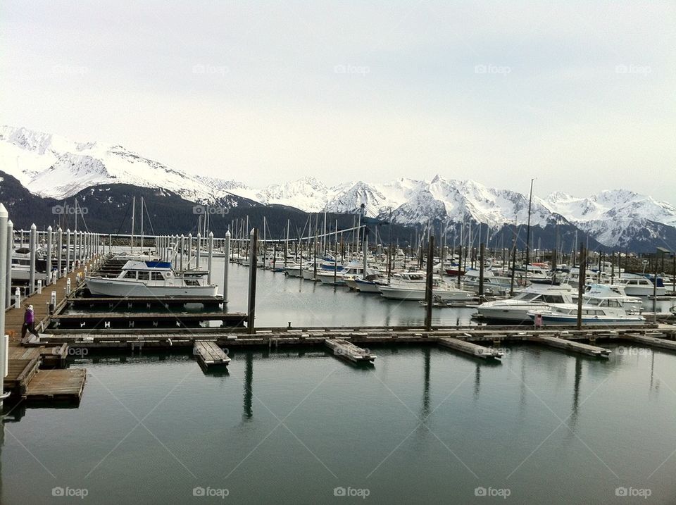 Docks on Seward Alaska 