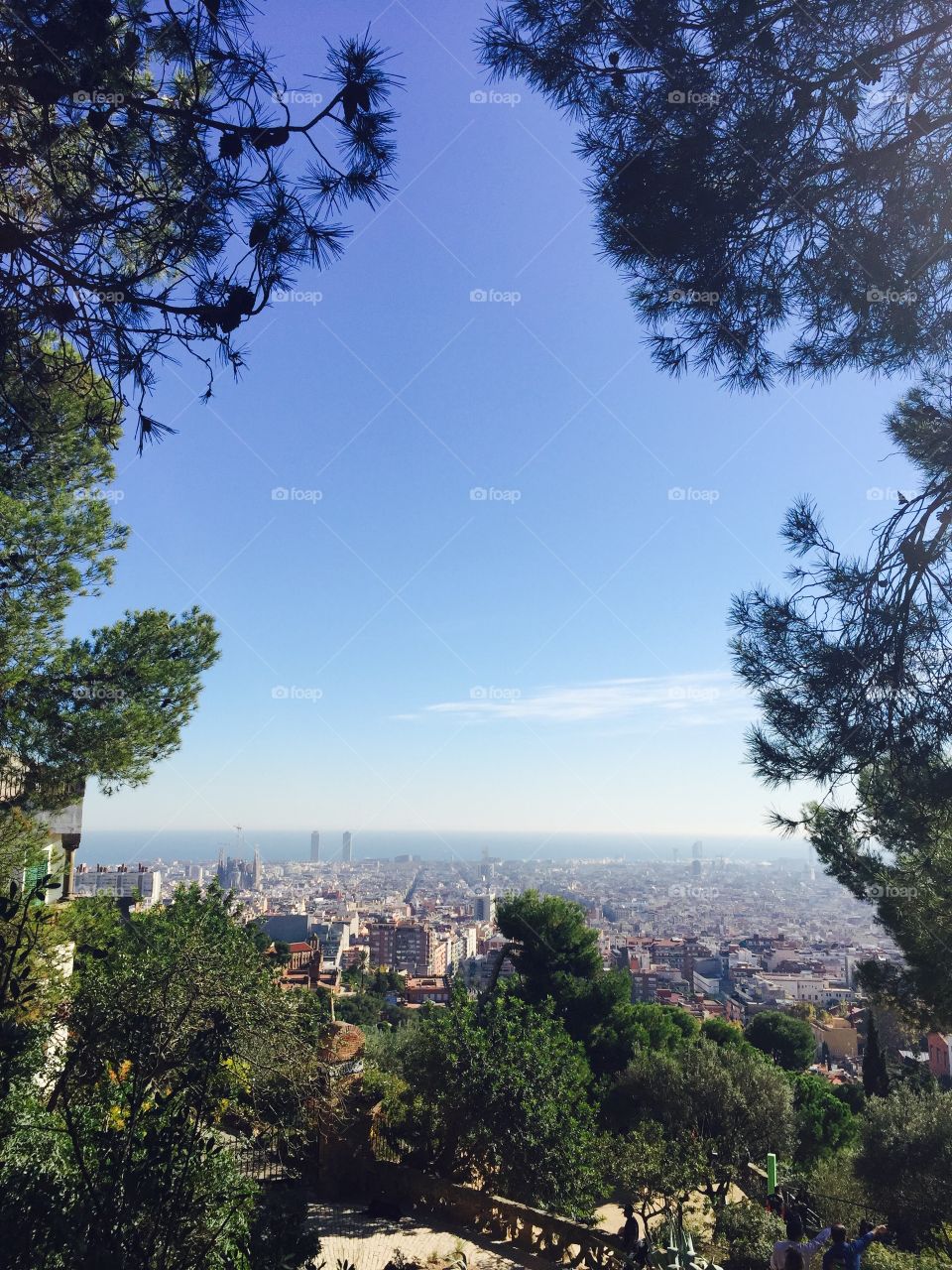 Barcelona view park guell