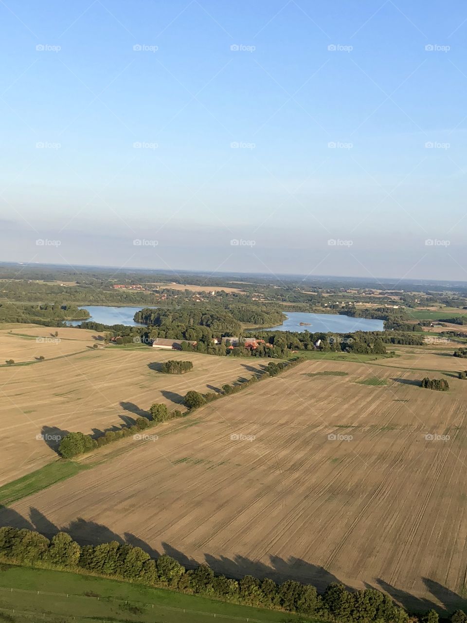 From hot air ballon