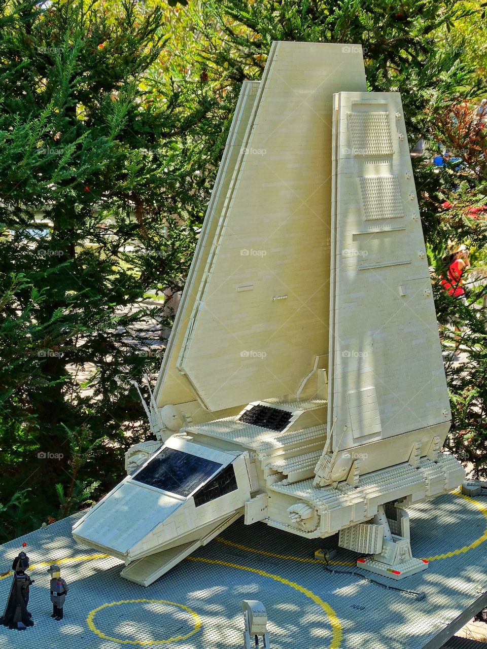 Lego Star Wars Diorama. Lego Diorama Of Stat Wars Imperial Shuttle From Return Of The Jedi
