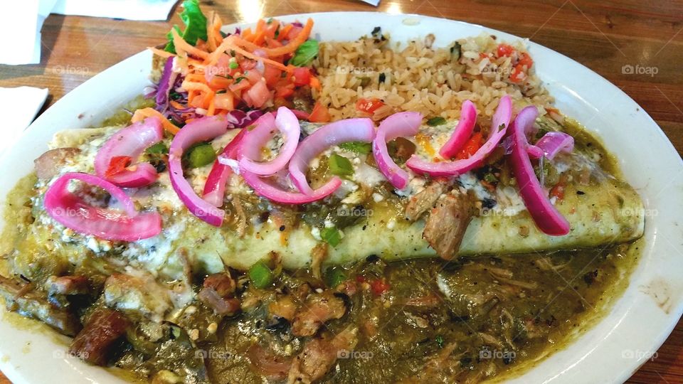 Hatch Green Chile Burrito