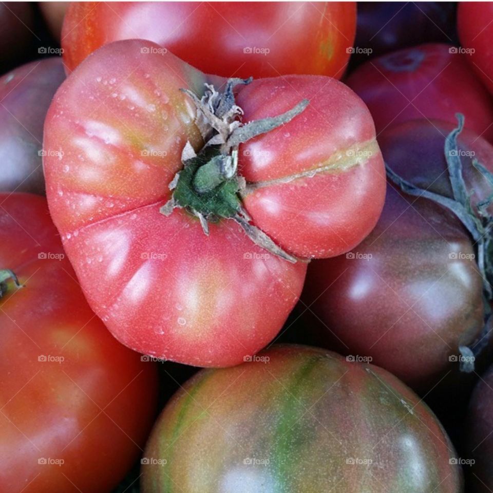 Farmers market had some gorgeous heirloom tomatoes