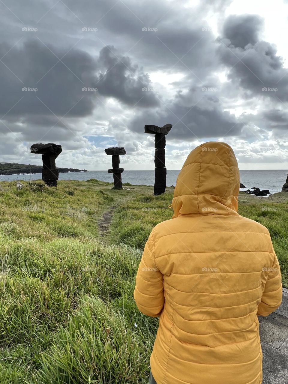 Cloudy day at stones 