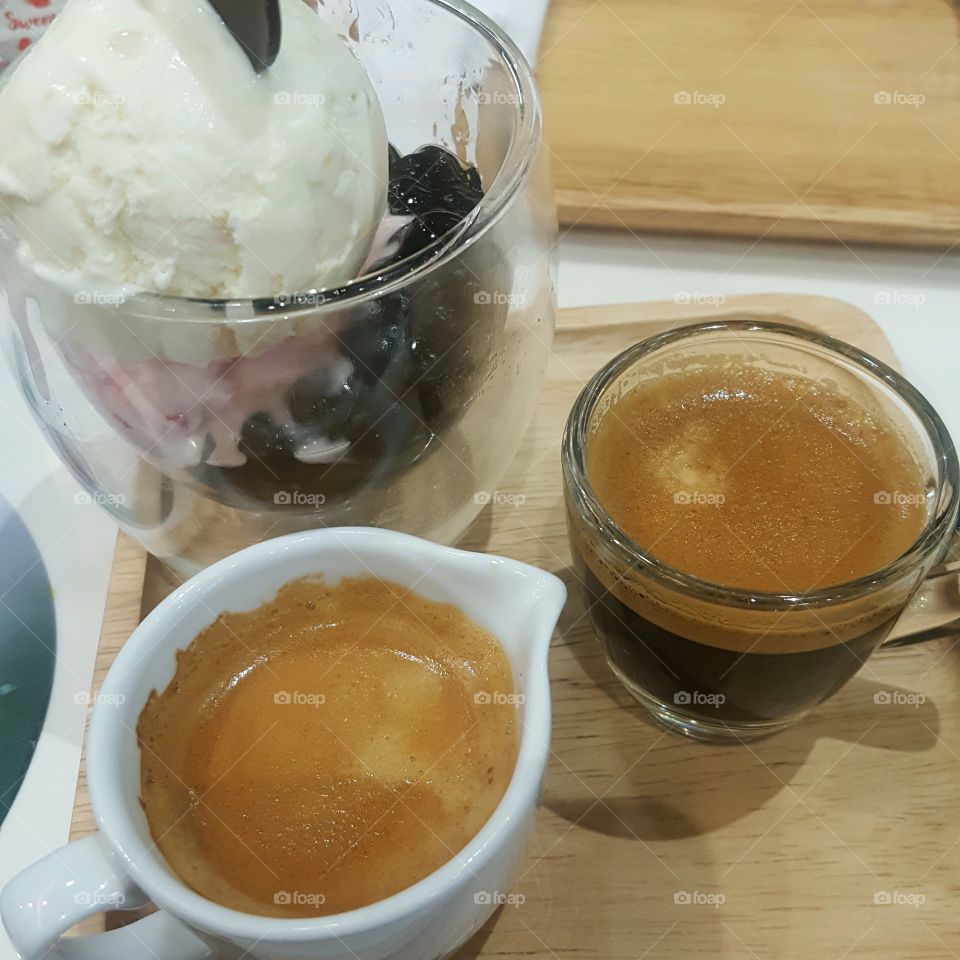 coffee and icecream