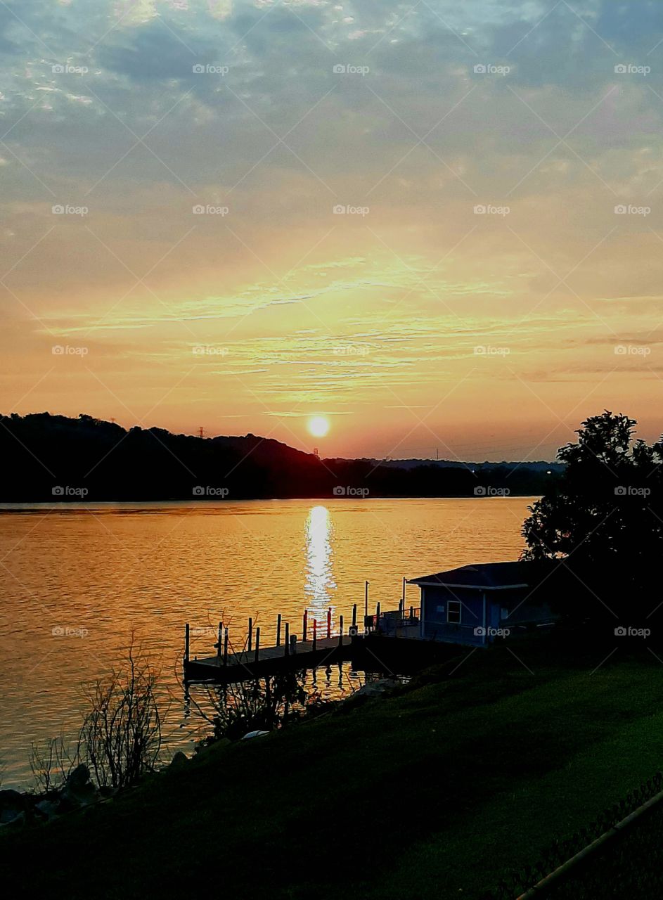 Sunset Along the Ohio