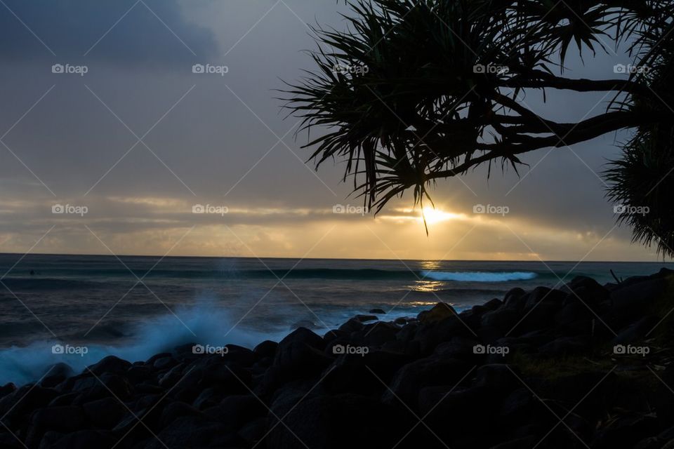 Beach Sunrise Burliegh Cove