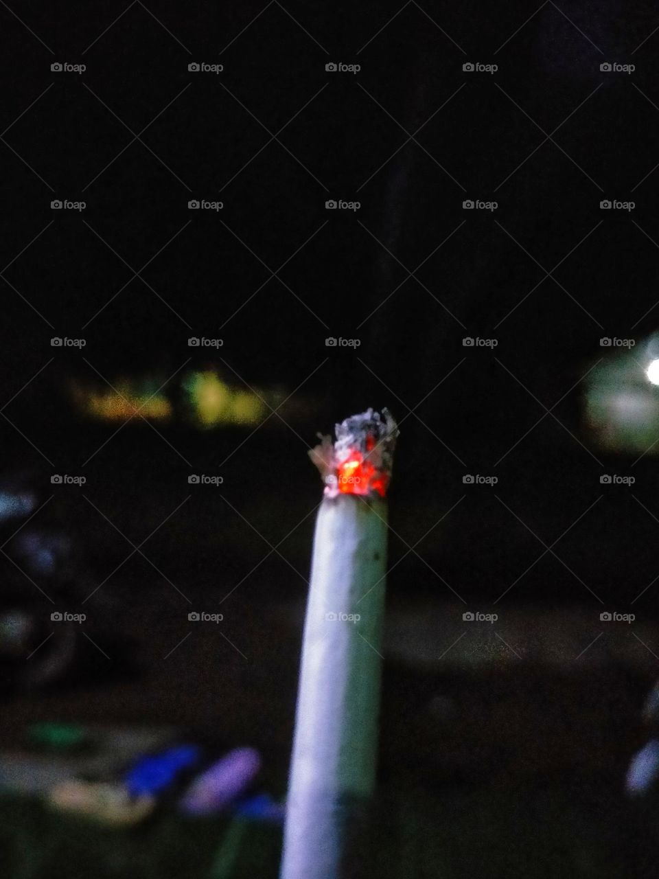 lit cigarette