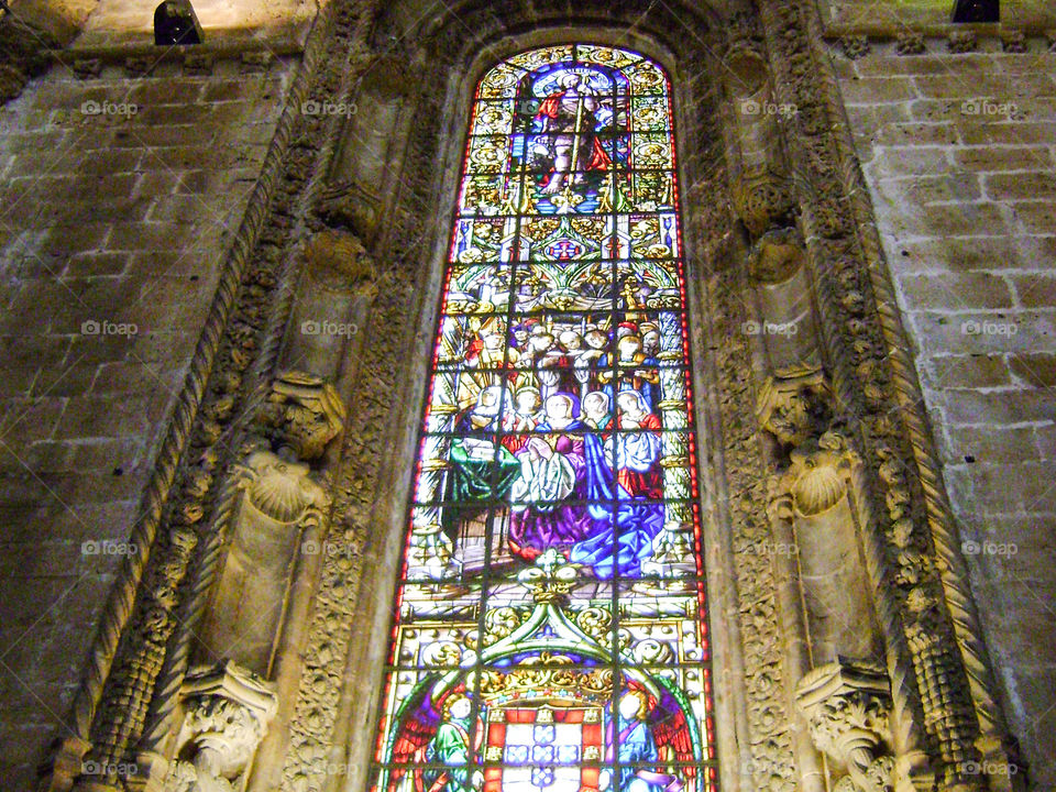 stained glass window