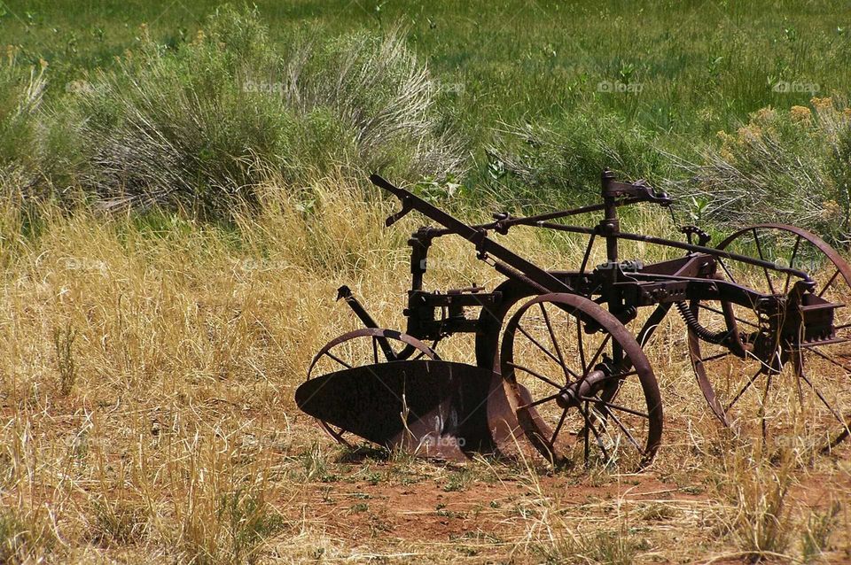Rusted plow