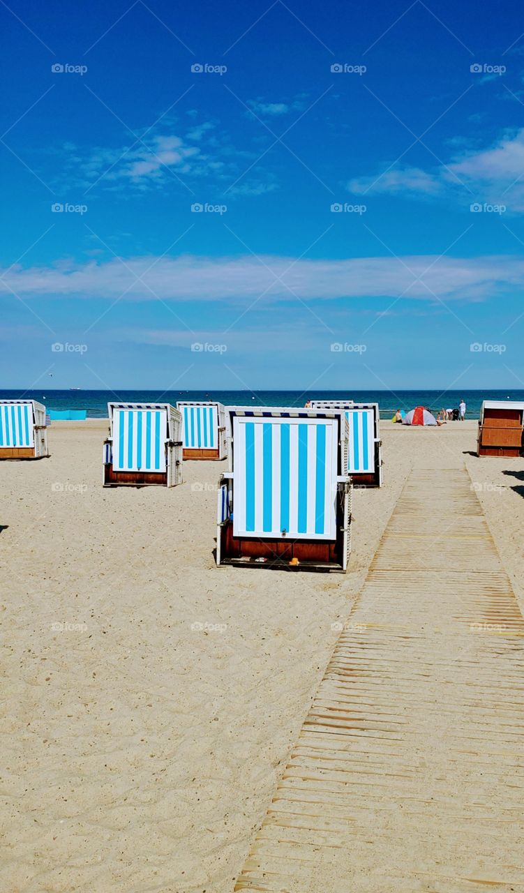 Warnemünde, Germany, beach